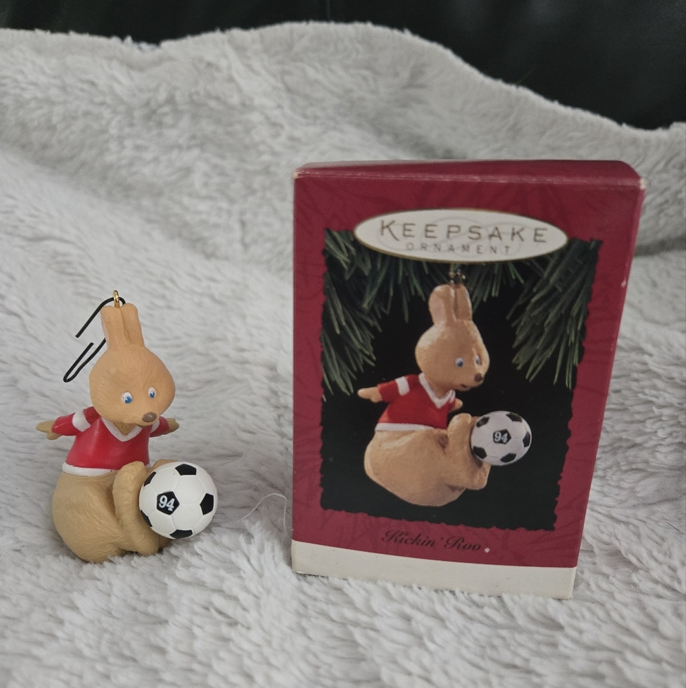Hallmark Keepsake Ornament 1994 Kickin Roo Kangaroo Figurine Collectible